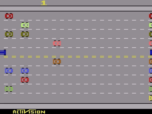 Freeway title screen for Atari 2600